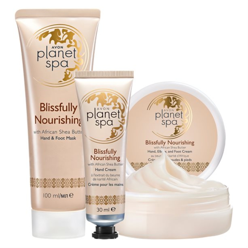 AVON Planet Spa  BLISSFULLY NOURISHING Pflege-Set